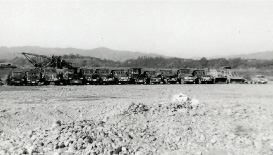味岡組の重機・機材(昭和36年)