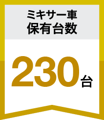 味岡生コンはミキサー車平均保有台数西日本No.1